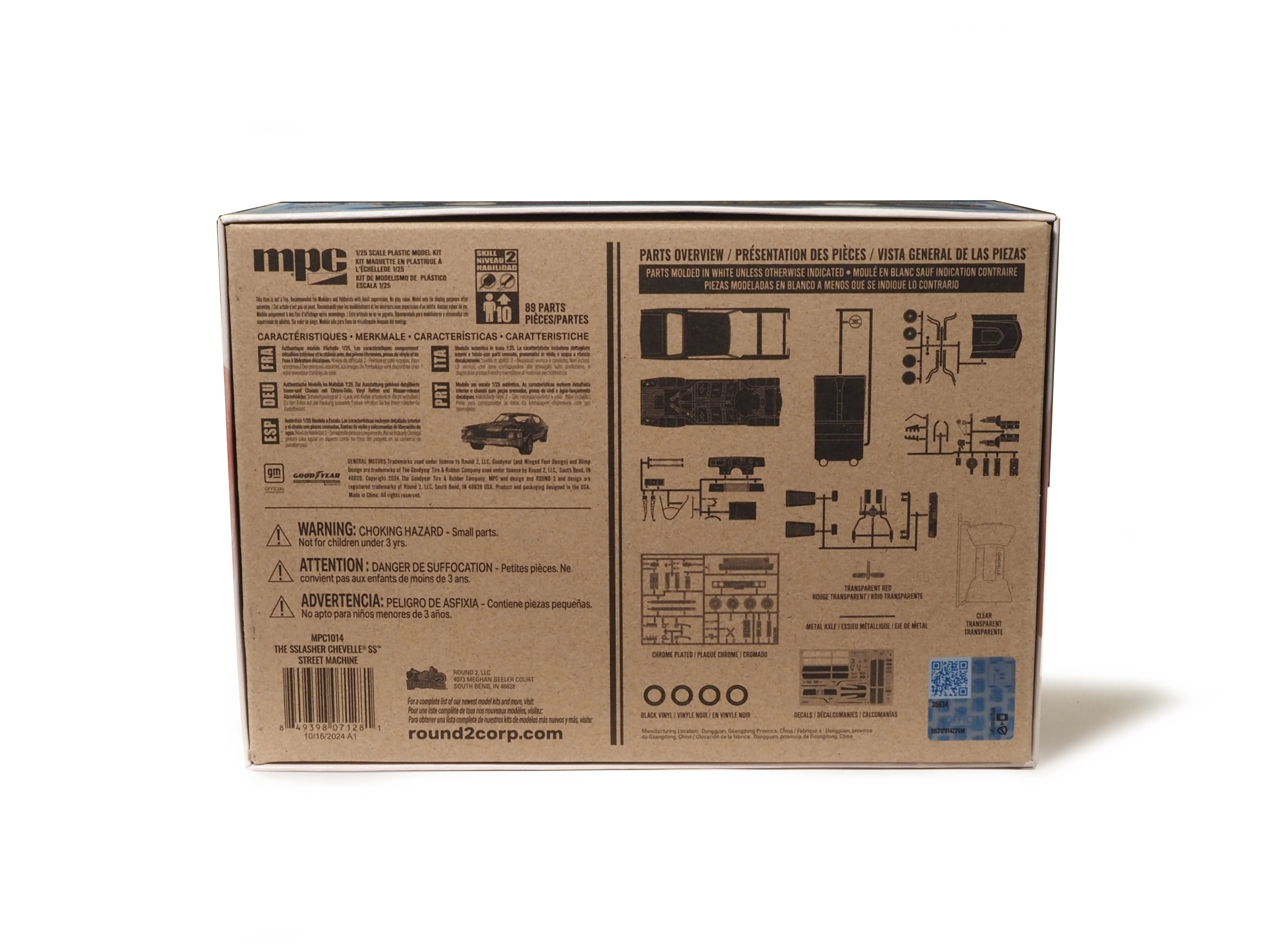 MPC 1972 Chevelle SS 454 1:25 Scale Model Kit - Image 6