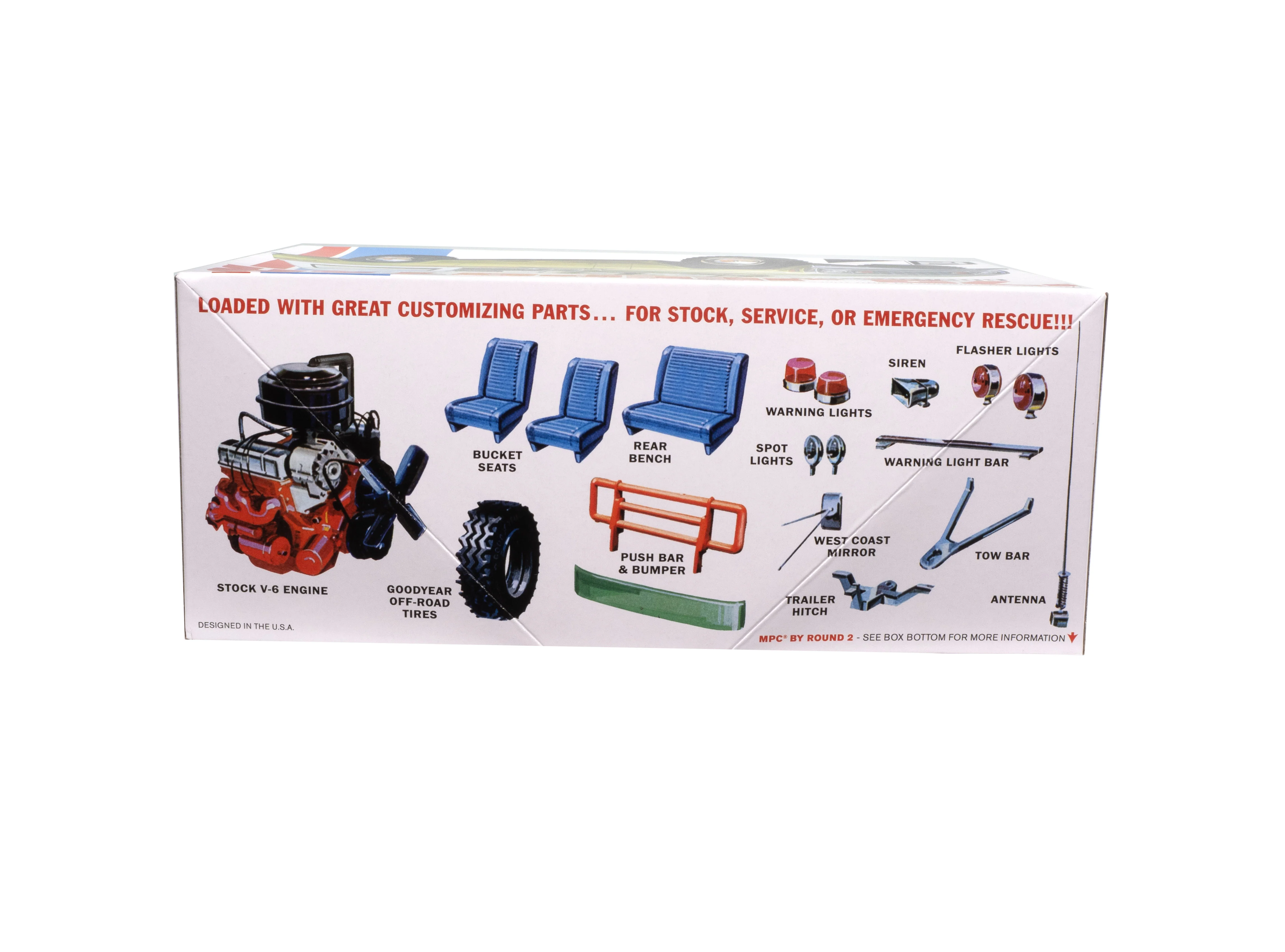 MPC 1972 Jeepster Commando 1:25 Scale Model Kit - Image 4