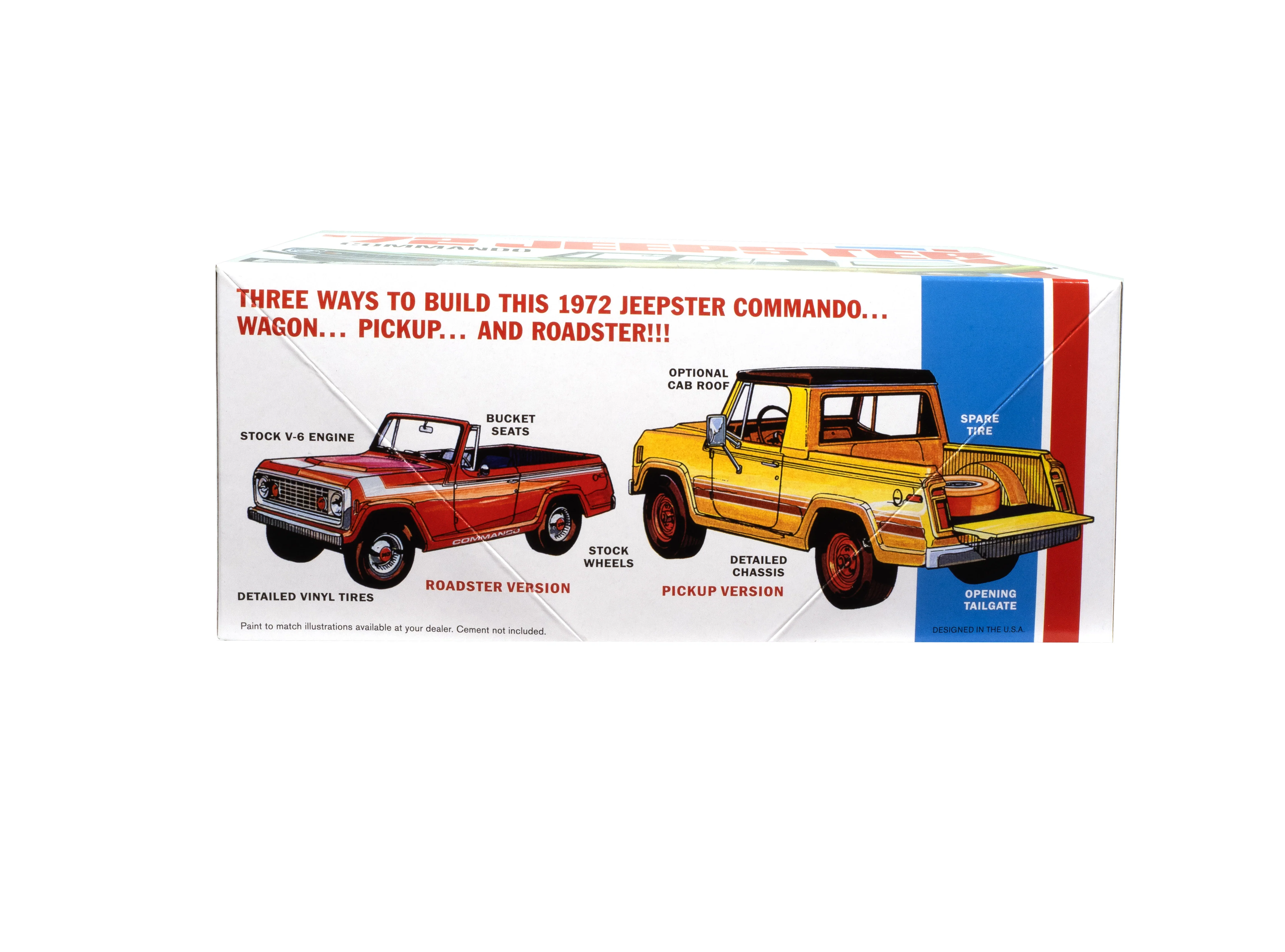 MPC 1972 Jeepster Commando 1:25 Scale Model Kit - Image 5