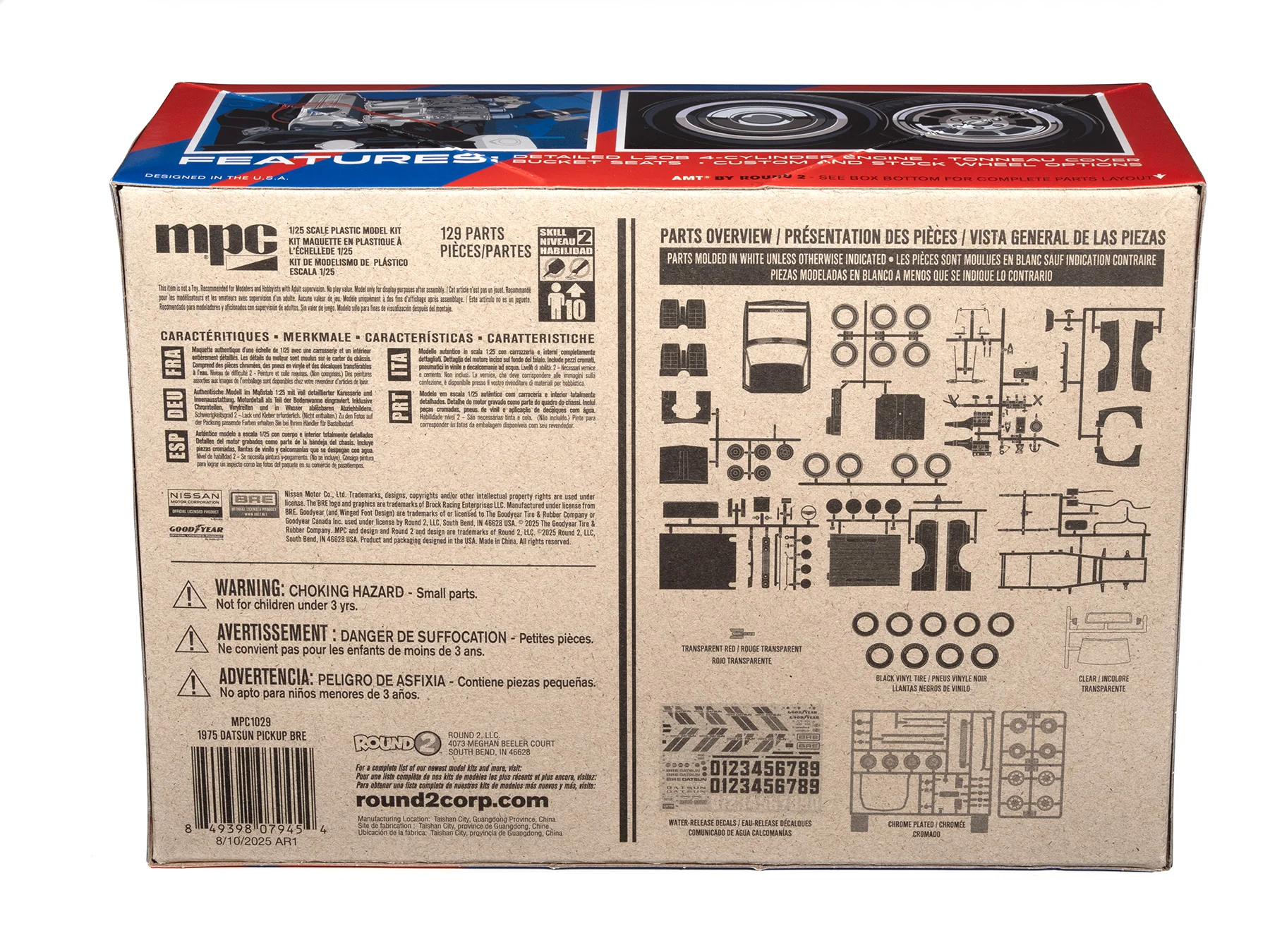 MPC 1975 Datsun Pickup BRE 1:25 Scale Model Kit - Image 4