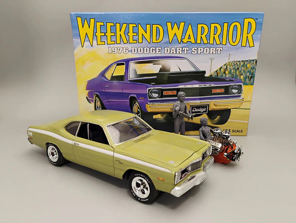 MPC 1976 Dodge Dart "Weekend Warrior" 1:25 Scale Model Kit - Image 2