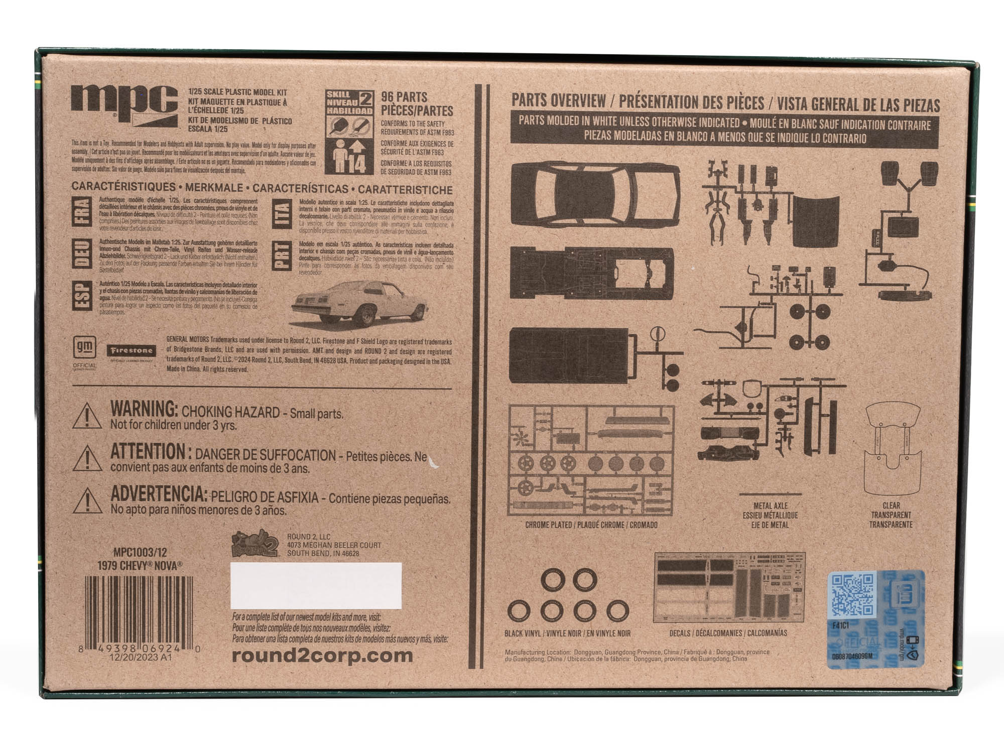 MPC 1979 Chevy Nova 1:25 Scale Model Kit - Image 6