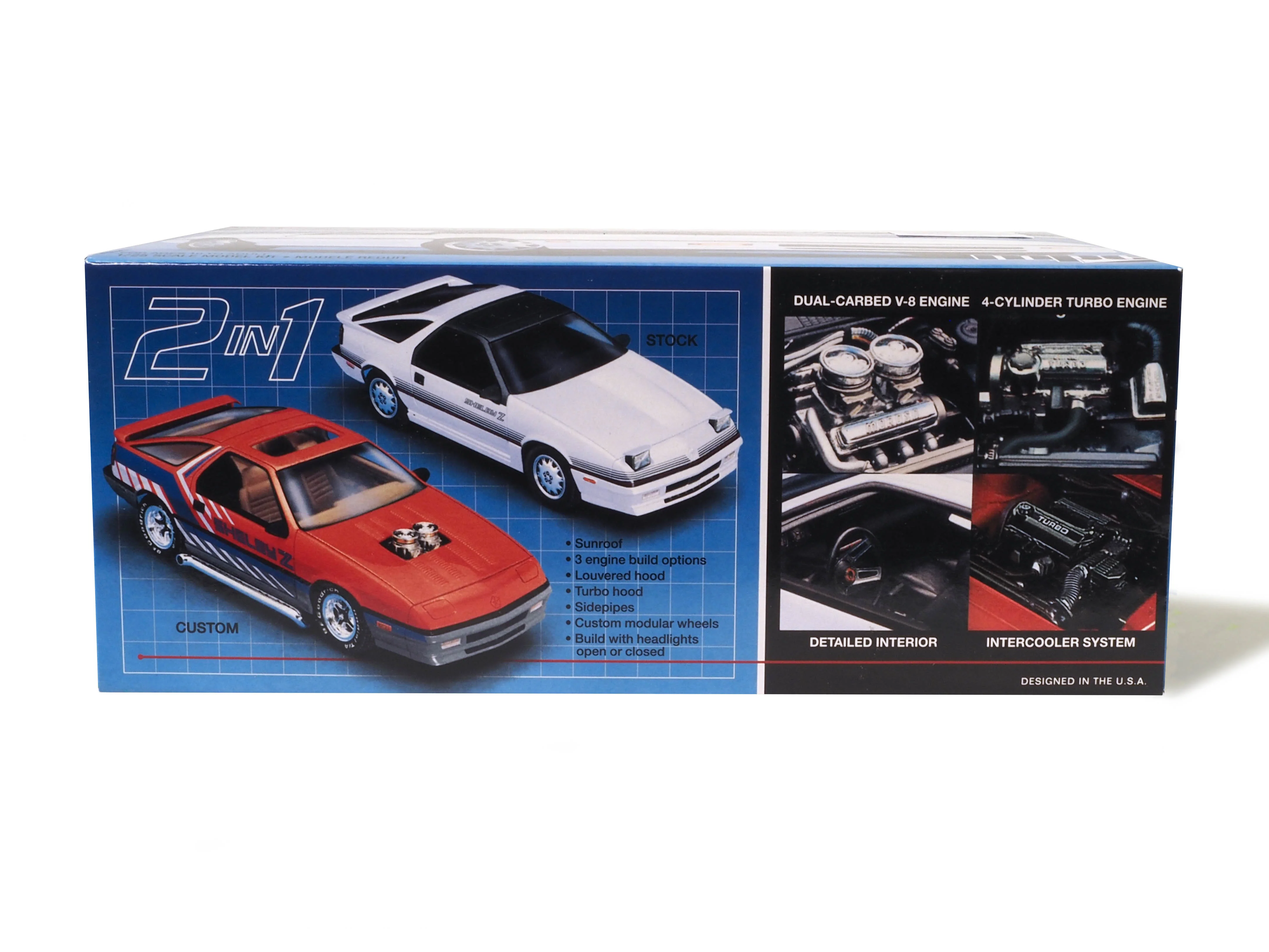 MPC 1988 Dodge Shelby Daytona 1:25 Scale Model Kit - Image 4