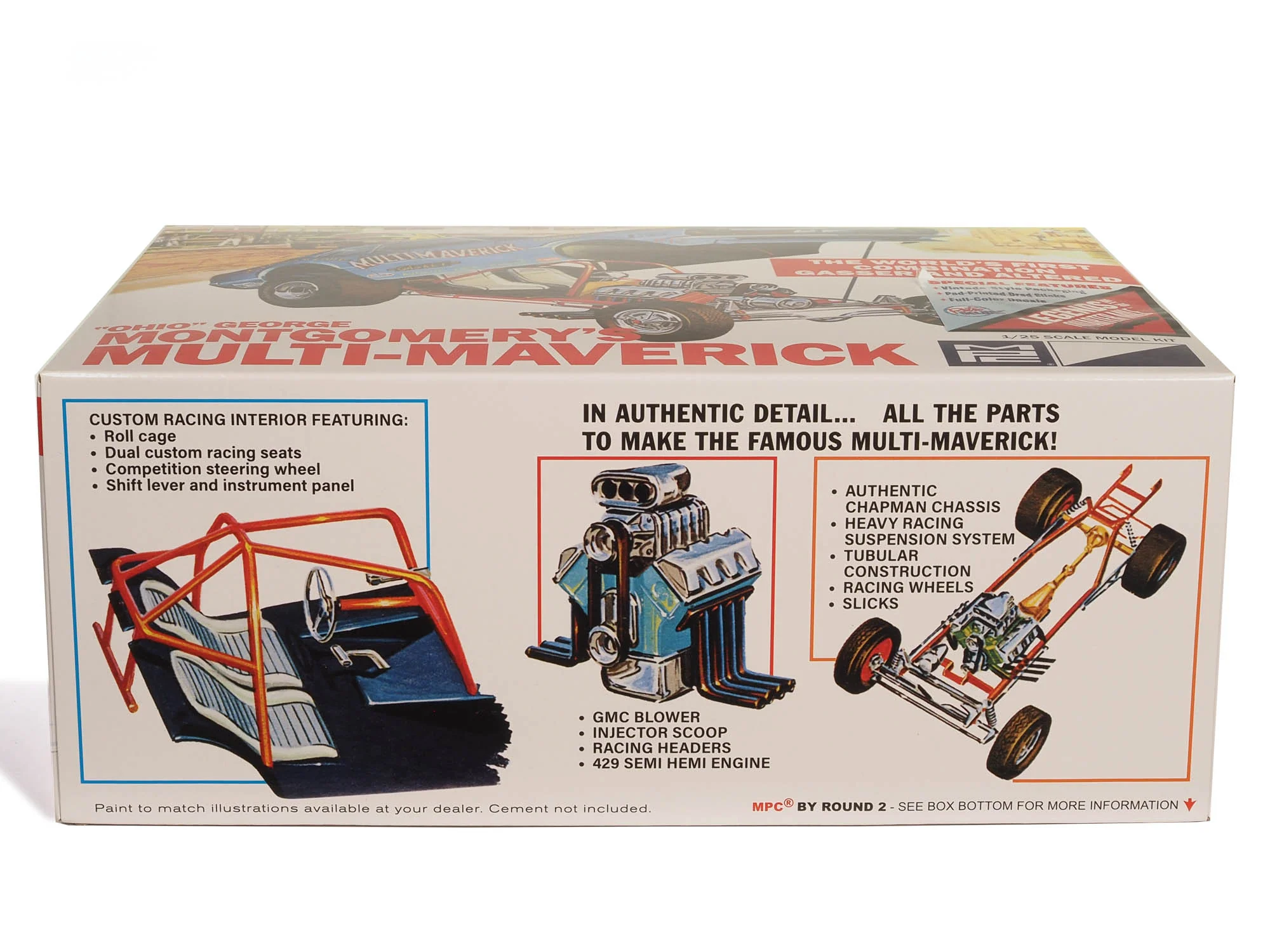 MPC Multi Maverick Funny Car 1:25 Scale Model Kit - Image 4