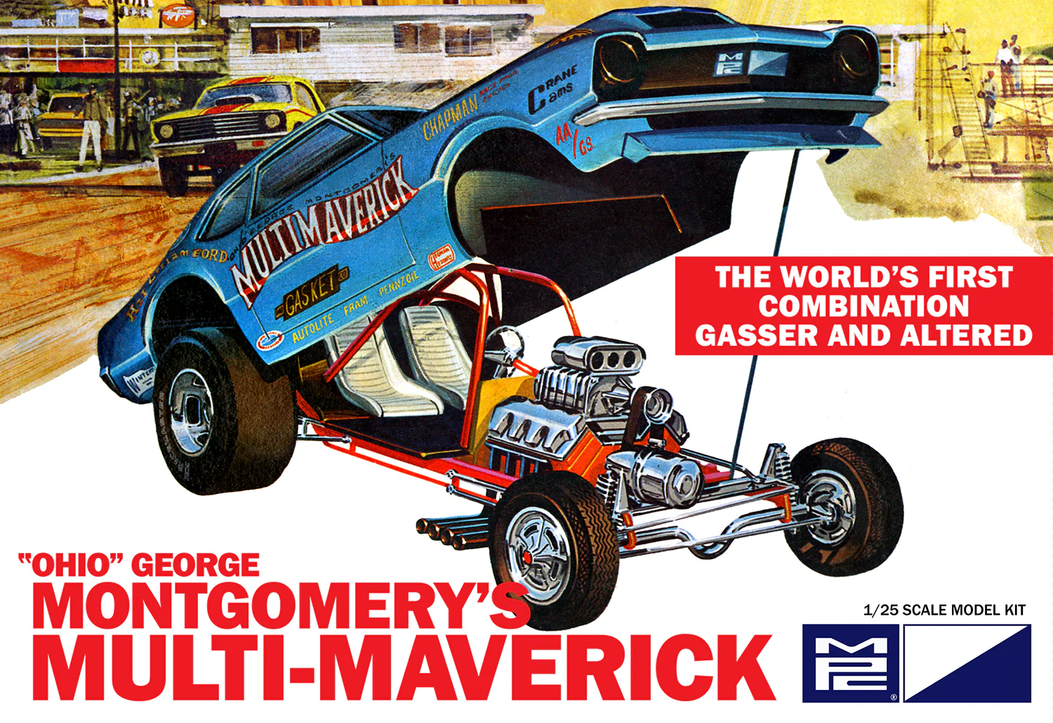 MPC Multi Maverick Funny Car 1:25 Scale Model Kit - Image 7