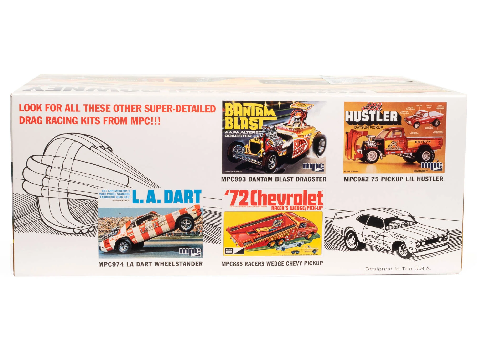 MPC Shirley Muldowney Long Nose Ford Mustang FC 1:25 Scale Model Kit - Image 4