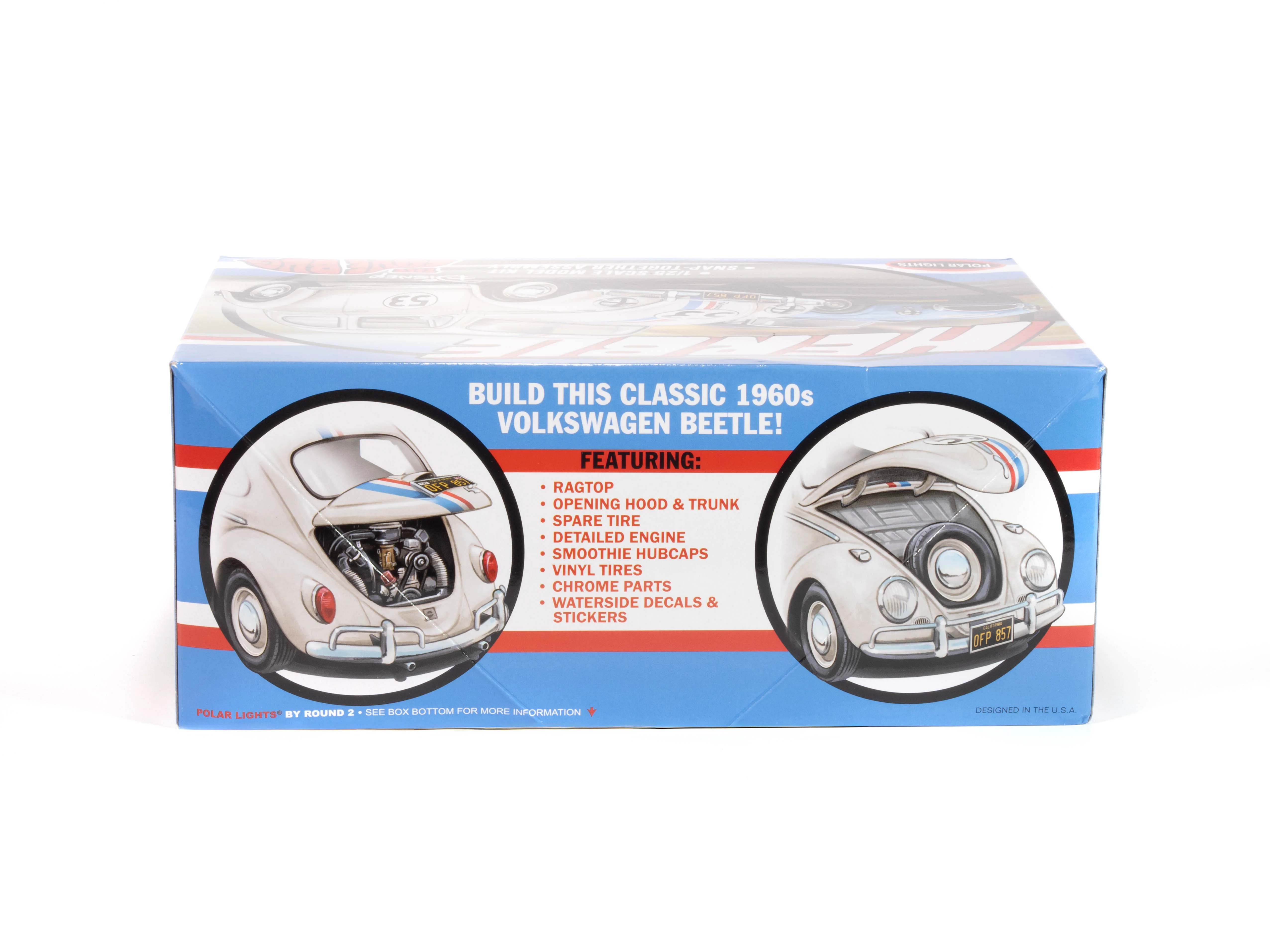 Polar Lights Herbie Volkswagen Beetle 1:25 Scale Snap Kit - Image 4