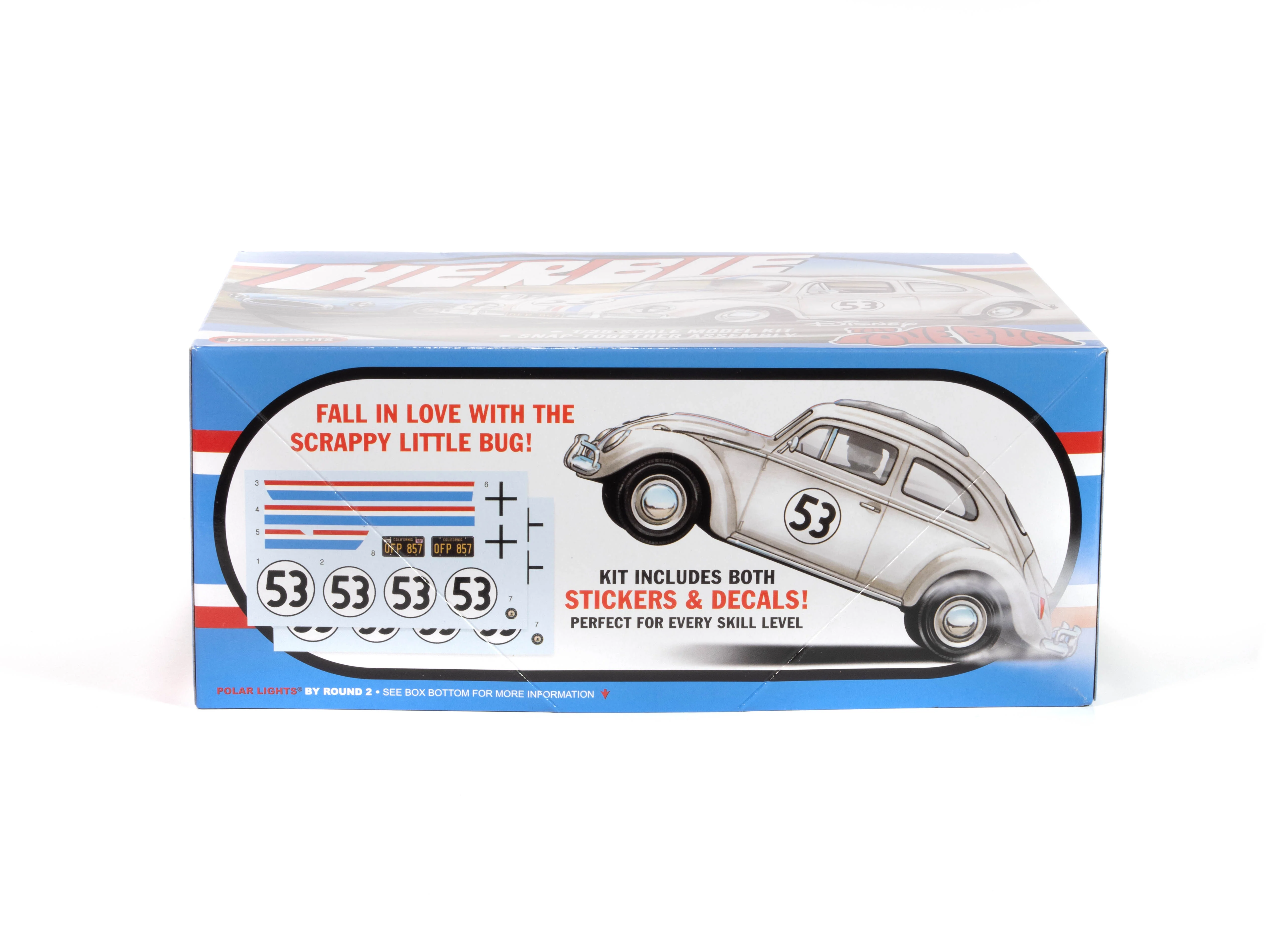 Polar Lights Herbie Volkswagen Beetle 1:25 Scale Snap Kit - Image 5