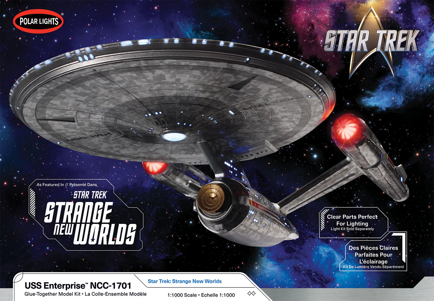 Polar Lights Star Trek Strange New Worlds U.S.S. Enterprise 1:1000 Scale Model Kit - Image 5