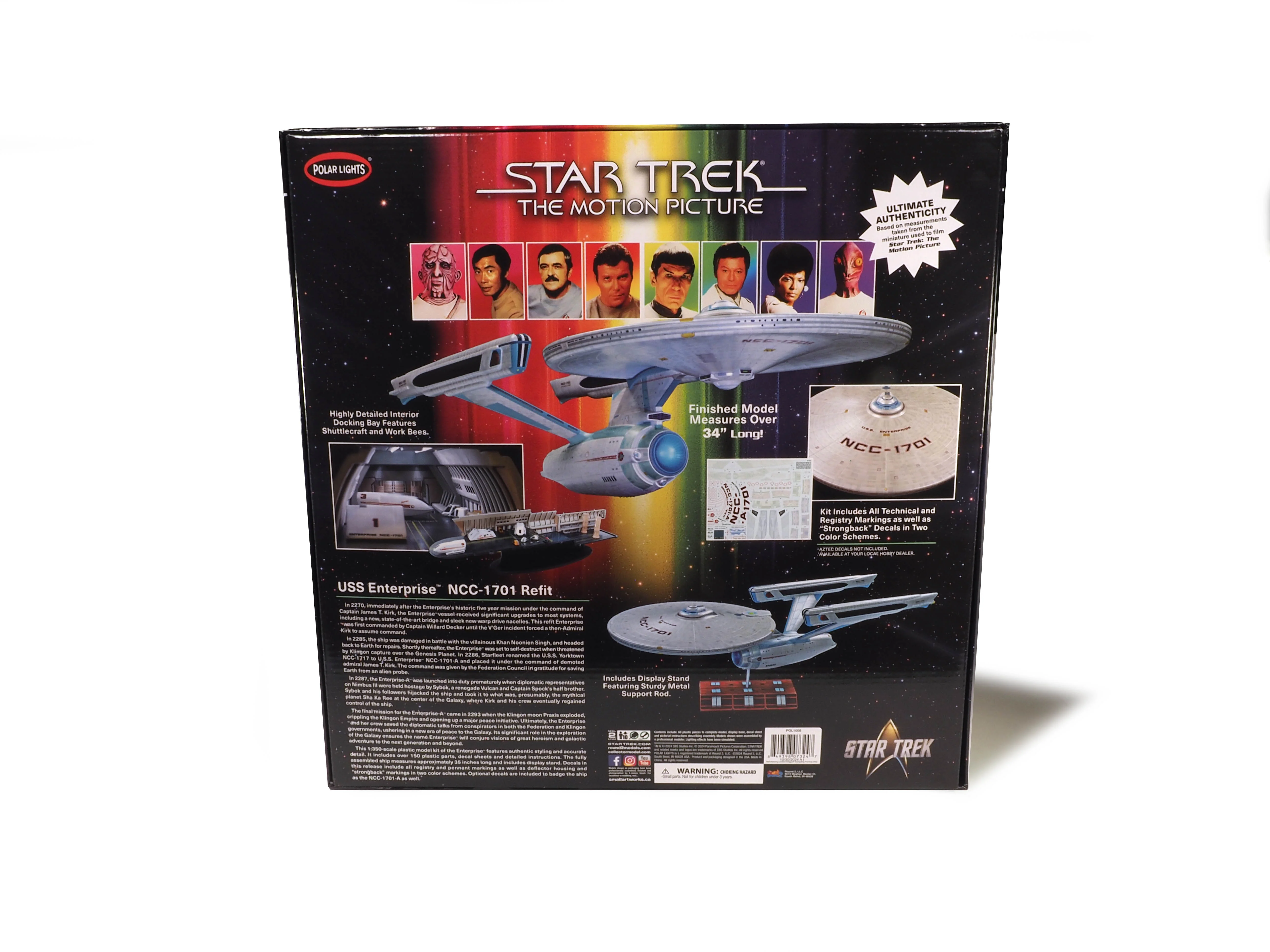 Polar Lights Star Trek U.S.S. Enterprise Refit 1:350 Scale Model Kit - Image 3