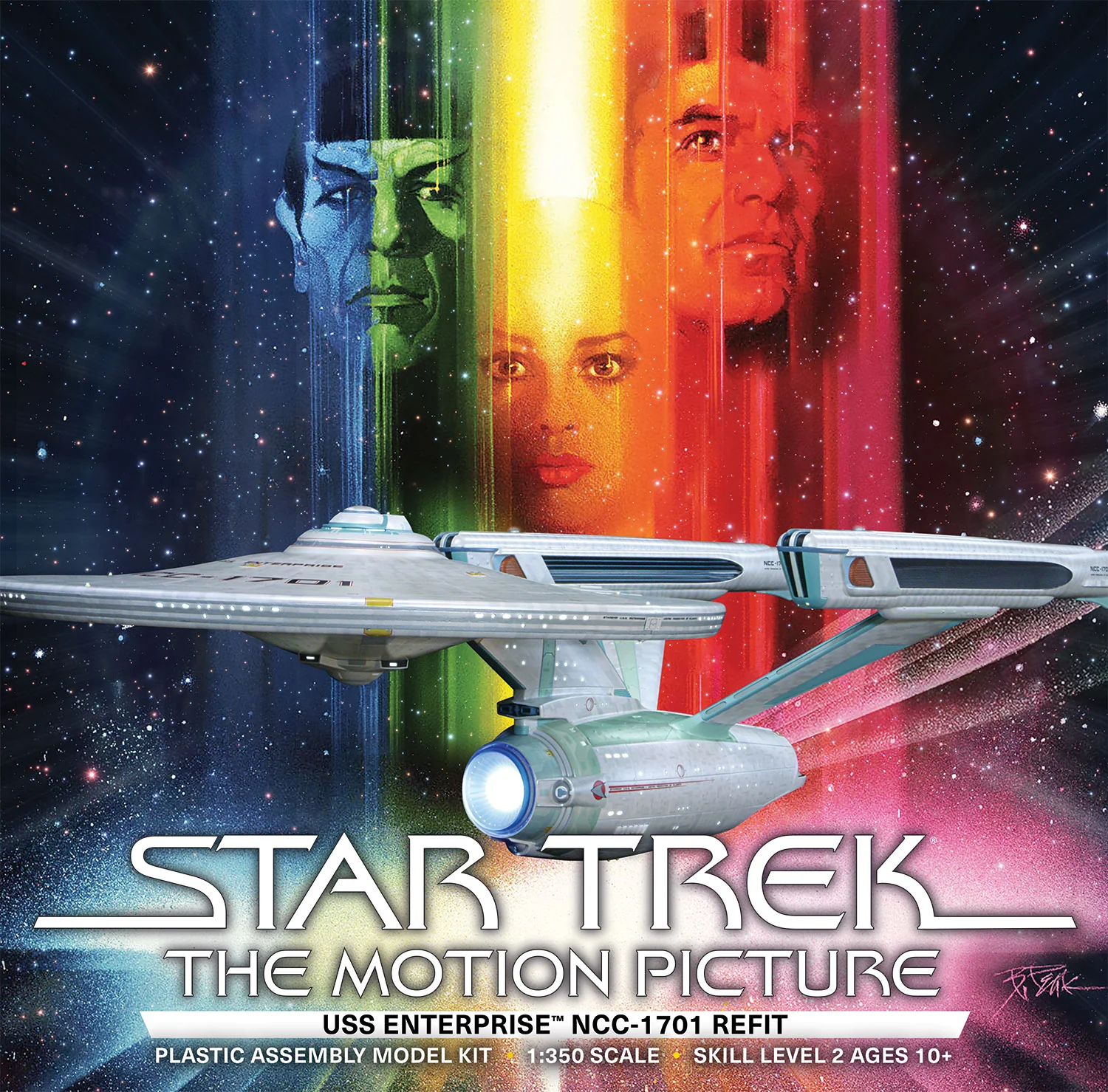 Polar Lights Star Trek U.S.S. Enterprise Refit 1:350 Scale Model Kit - Image 4