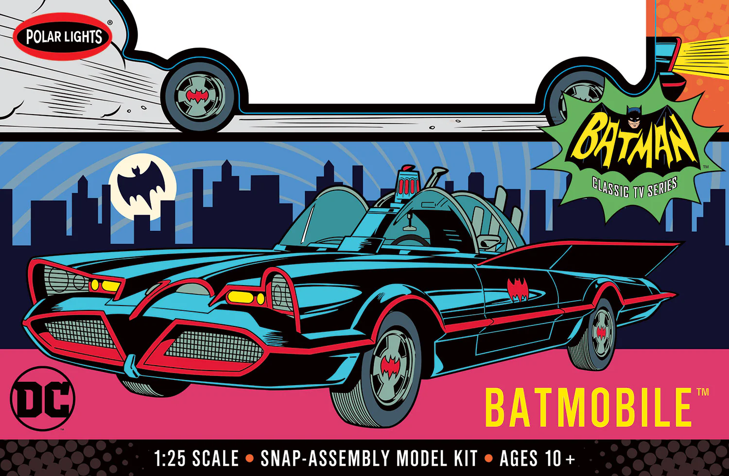 Polar Lights TV Batmobile Snap 1:25 Scale Snap Kit - Image 6
