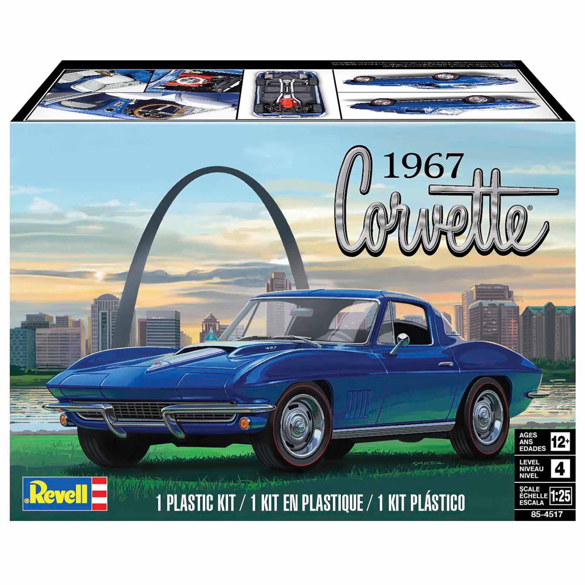Revell 1967 Corvette Coupe 1:25 Scale Model Kit - Image 2