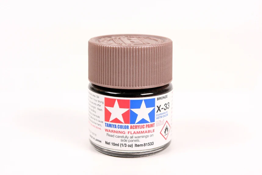 Tamiya Acrylic Mini X33, Metallic Bronze 10ml Bottle