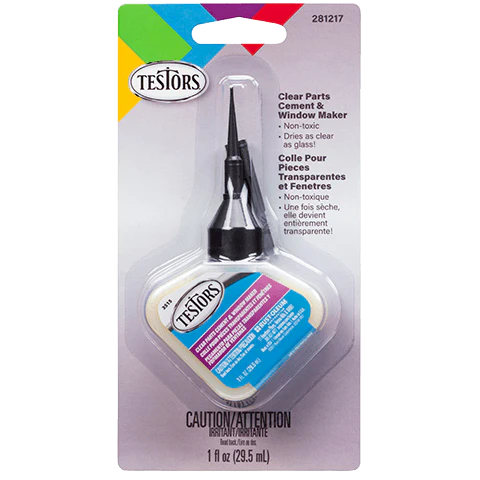 Testors Clear Parts Cement and Window Maker, 1oz